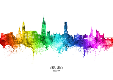 Bruges Skyline Belgium