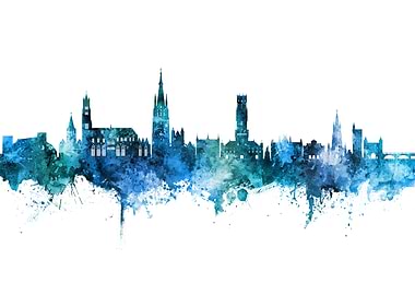 Bruges Skyline Belgium