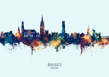 Bruges Skyline Belgium