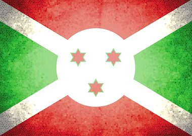 Burundi vintage flag