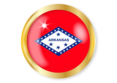 Arkansas Flag Button