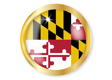 Maryland Flag Button