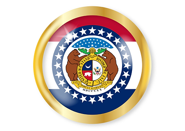Missouri Flag Button