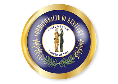Kentucky Flag Button