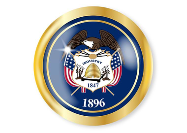 Utah Flag Button