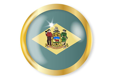 Delaware Flag Button