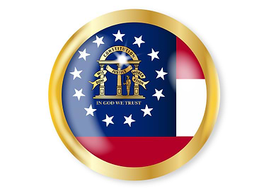 Georgia Flag Button