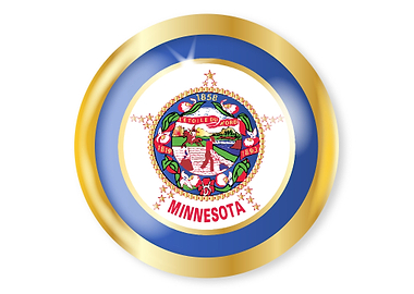 Minnesota Flag Button