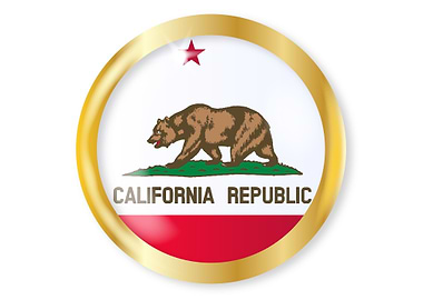 California Flag Button