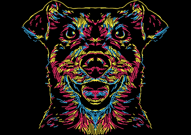 Cute Colorful Terrier