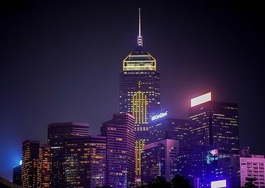 Hong Kong Night Skyline