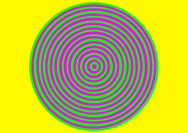 Pink and Green Circles