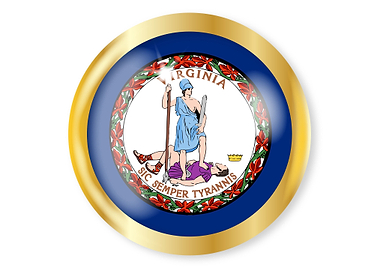 Virginia Flag Button