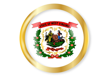 West Virginia Flag Button