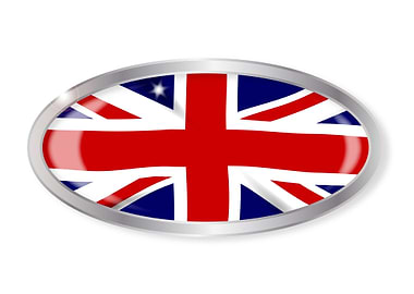 Union Jack Oval Button
