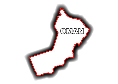 Outline Map of Oman