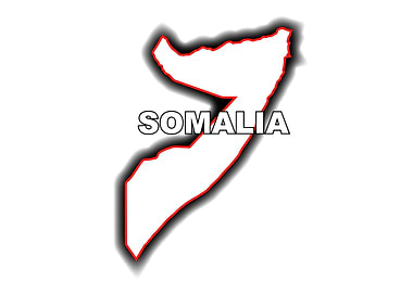 Outline Map of Somalia