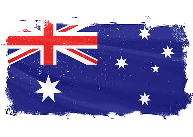 Australian Flag Grunge