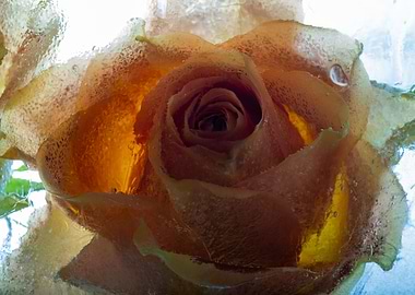 Rose in ice 1
