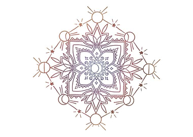 Moon Phases Mandala