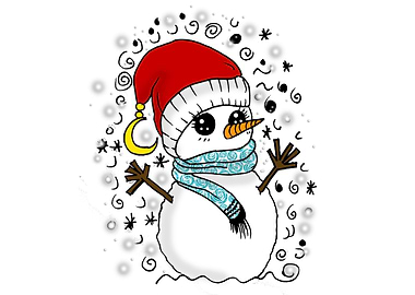 Kawaii Christmas Snowman