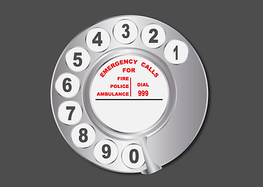 Old Style Telephone Dial