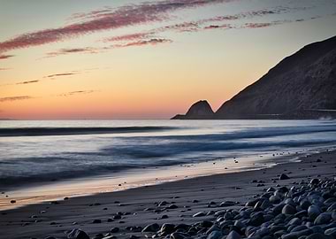 Malibu Coastline at Sunset