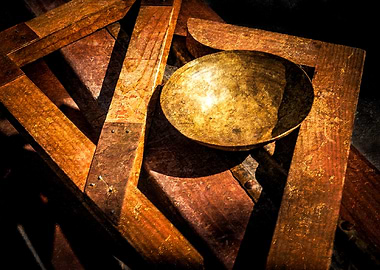 Ancient Tools Bronze Plate