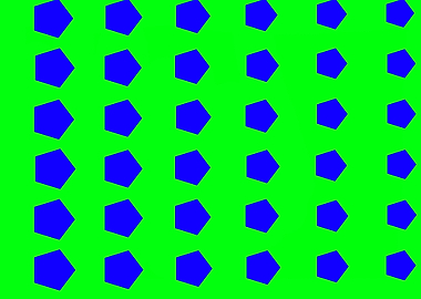 36 Blue Polygons