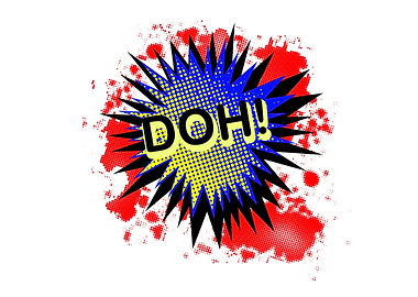 Doh Comic Exclamation