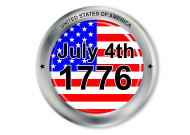 July 4 Button
