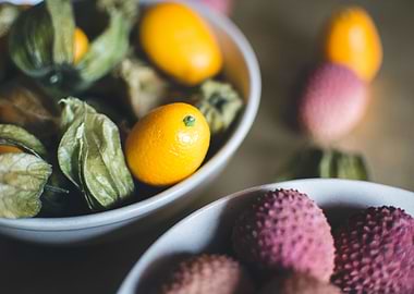 Bowl With Passion Fruits
