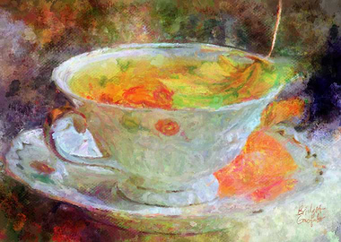 Autumn Leaf Teacup