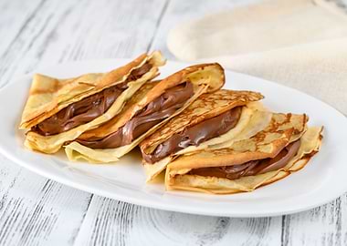 Crepes with chocolate