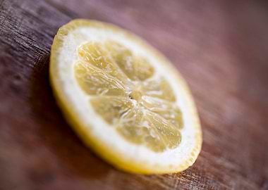 Yellow Lemon Fruit On A