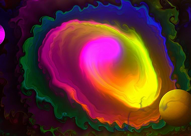 Abstract Planet Whirl