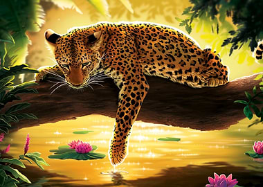 Drawing of a leopard