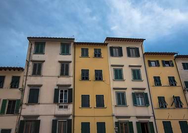 Yellow And Brown Houses