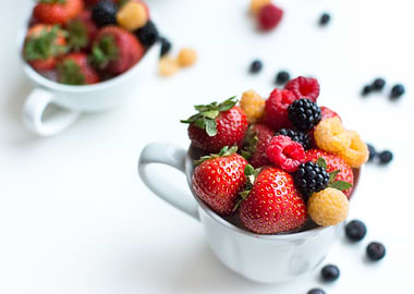 Cup Of Various Fruits