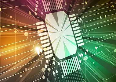 Conceptual technology illu