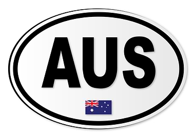 Australia AUS Plate