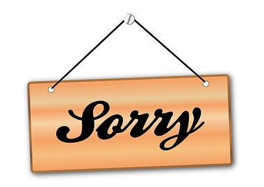 Sorry Sign