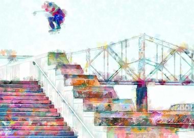 Skateboarding Poster