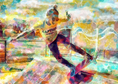 Skateboarding Poster