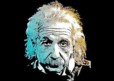 Albert Einstein in vector