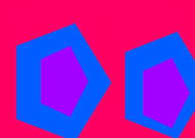 Two Blue Polygons