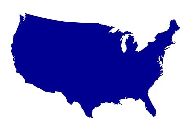 USA Map Silhouette