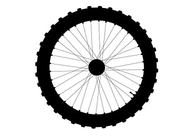 Bicycle Wheel Silhouette