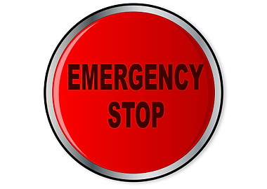 Red Emergency Stop Button