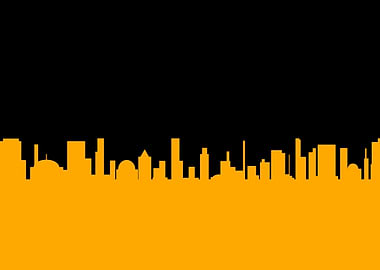 Black Background Cityscape